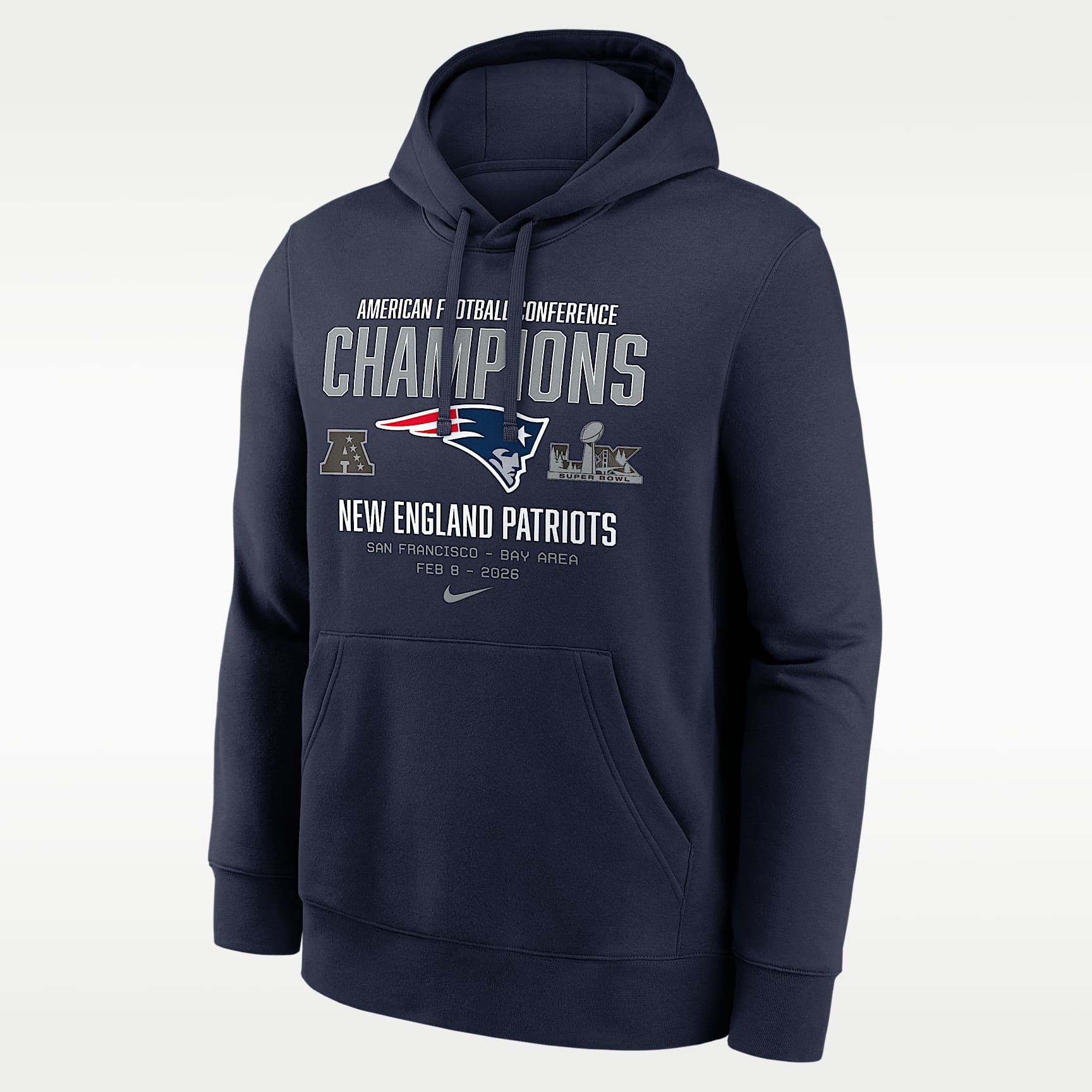 New England Patriots 2026 AFC Champions Team Nation Men's Nike NFL